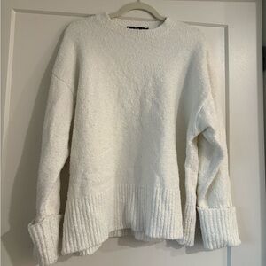 Amazon Women's White Crew Neck Sweater